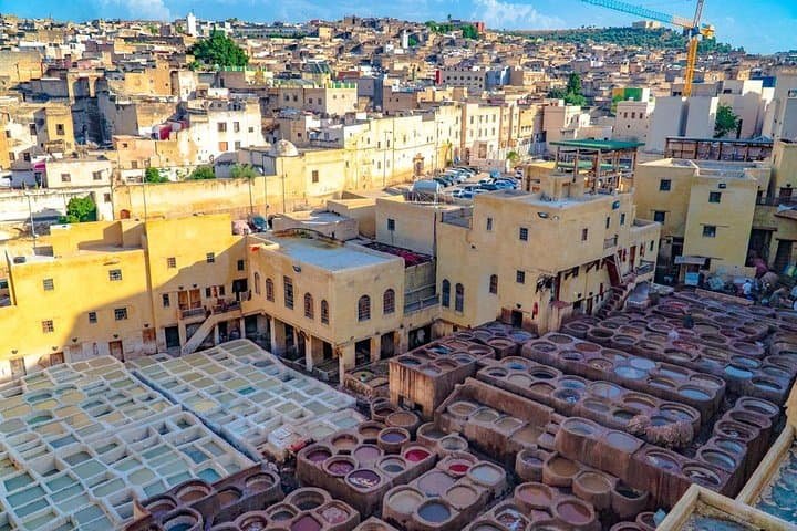 Private Morocco tours - Dar Dbagh tannery in Fes